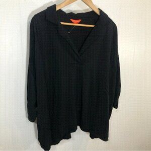 Joe Fresh Black Oversized Pull Over Crop Top 34 Sleeves 1